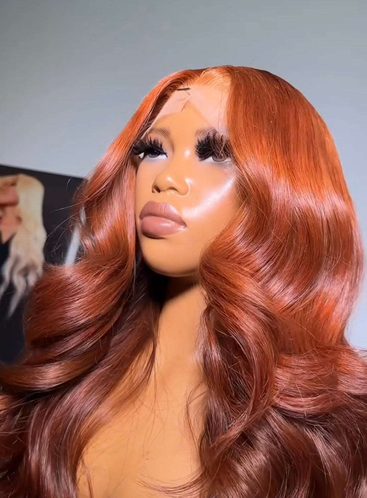 Perruque closure Body Waves Orange