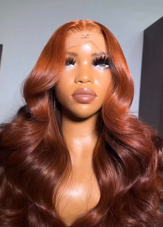 Perruque closure Body Waves Orange